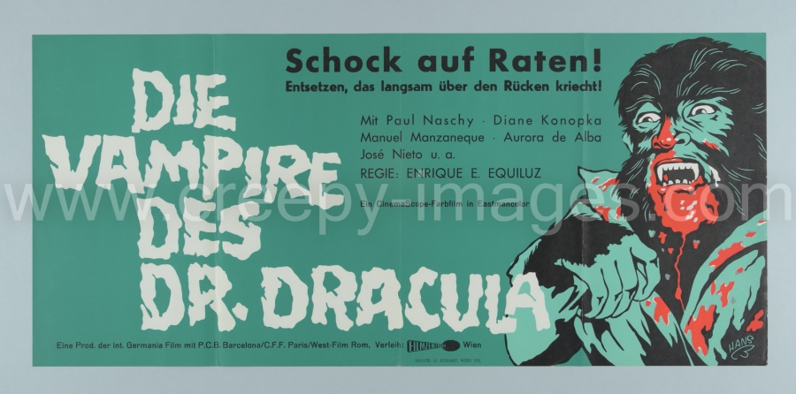 Frankenstein’s bloody Terror / La marca del Hombre Lobo - Austrian Banner poster